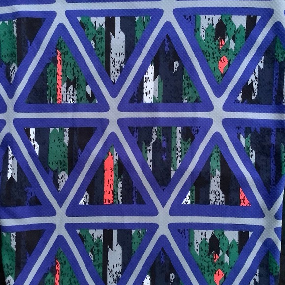 LuLaRoe Multicolor Triangle Pattern Pencil Skirt - Picture 2 of 4